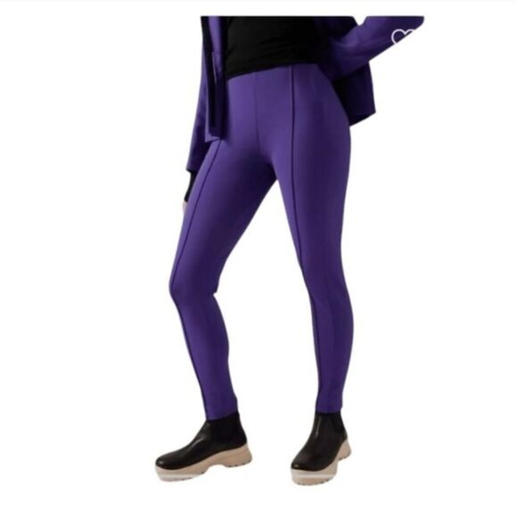 Athleta Glacier Skinny  high waisted purple Snow Pants style 985570 size 2 NWT - Picture 1 of 5